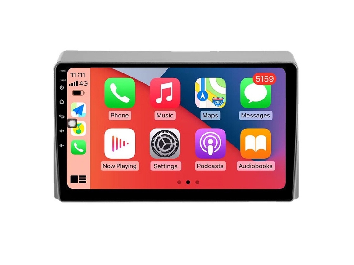 Coche Radio Android Auto Autoradio 8GB RAM 128G ROM CarPlay Navegación GPS Pantalla Táctil RoverOne para Toyota Hiace XH10 H200 5 2004 - 2021