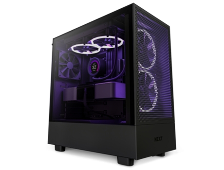 Caja Semitorre ATX NZXT H5 Flow (Negro - Midi-Tower)