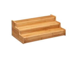 Organizador De Especiarias De Bambu, 3 Níveis
