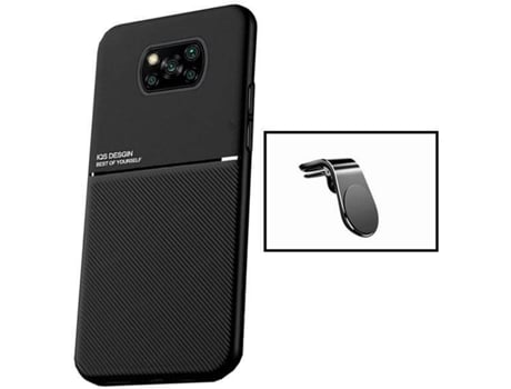 Funda y Soporte Xiaomi Redmi Poco X3 Pro PHONECARE Magnetic Lux Negro