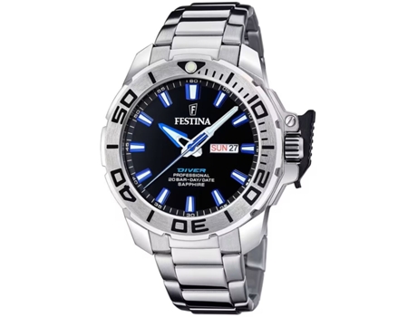 Reloj Hombre FESTINA F20665/3 Negro Plateado
