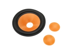 Cono De Altavoz De Papel De 5 Pulgadas Con Borde De Goma Para Subwoofer, Diámetro Interior De 1 Pulgada