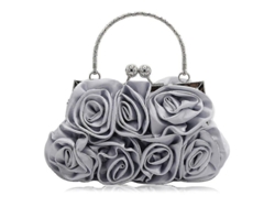2026-bolsos De Noche Para Mujer Bolsos Florales De Seda Para Fiesta Con Flores De Rosa Bordadas A Mano