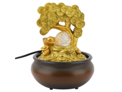 Fuente de dinero en miniatura, decorativa de mesa, para el hogar o la oficina.