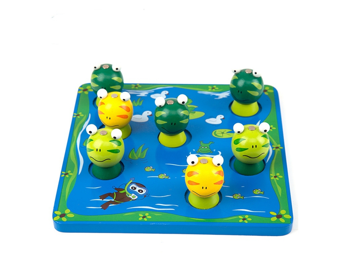 Lindo juguete de rana para niños, juguete educativo y divertido para la caza de ranas.