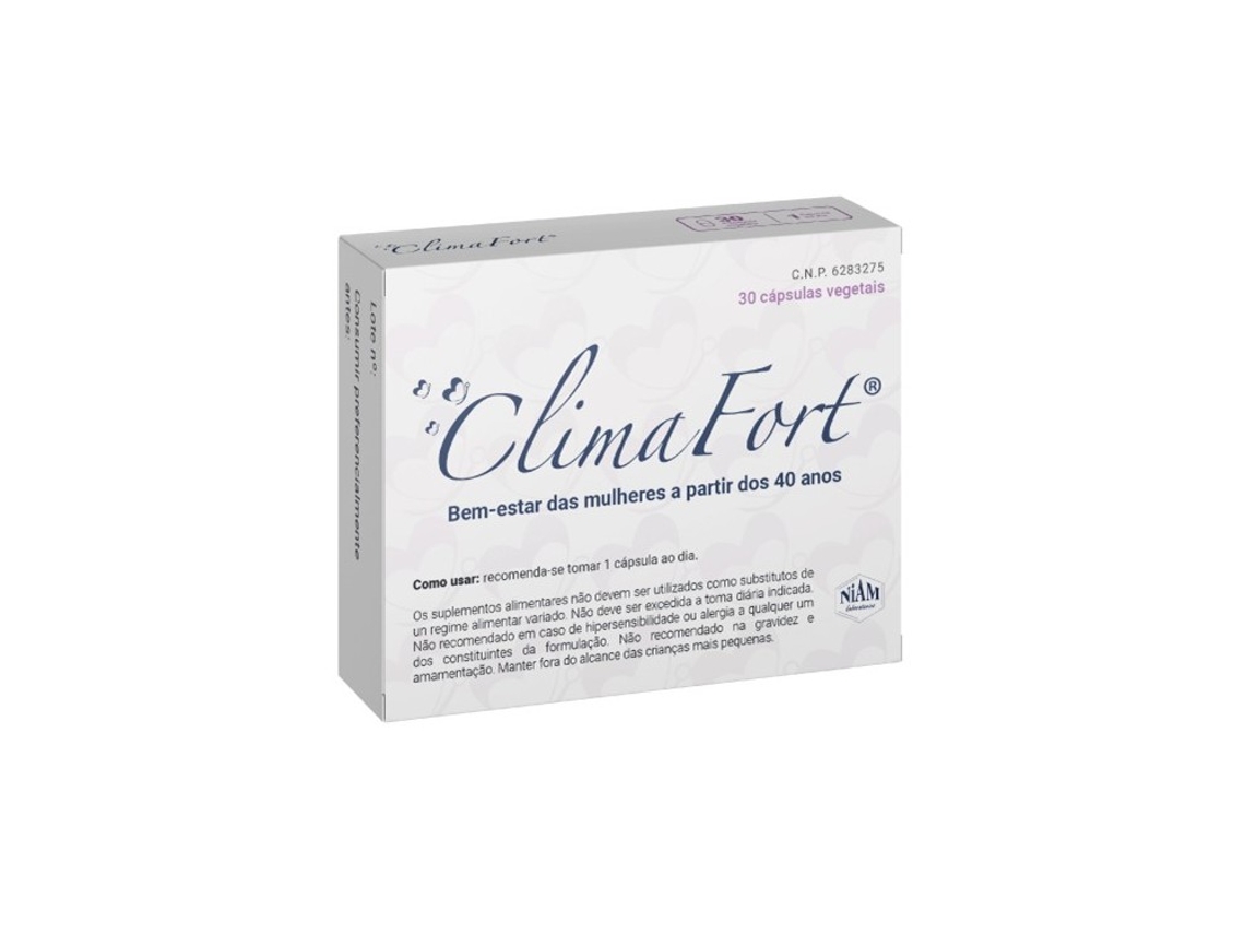 Complemento Alimentar LABORATORIOS NIAM Menopausa Do Forte Do Clima (30 cápsulas)