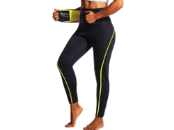 Pantalones de sauna para mujer, ropa de sauna, adelgazamiento de cintura, control abdominal, pantalones deportivos de fitness para sudoración intensa, pérdida de peso Mdug (XL)