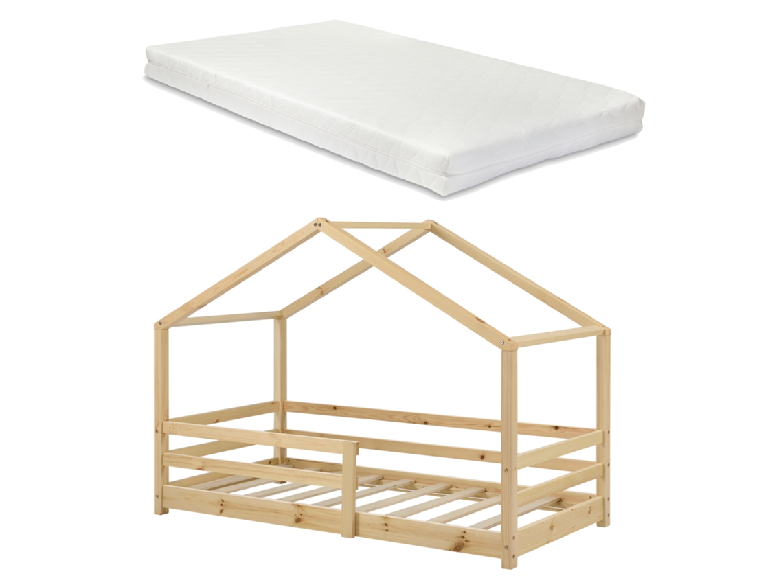 Estructura de Cama Infantil [EN.CASA] (Beige - Madera - 90 x 200 cm)