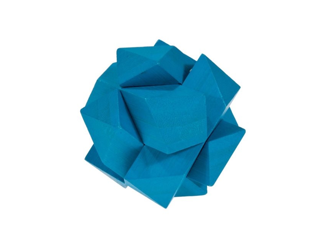 Puzzle FRIDOLIN (Madera - Azul - 9 x 9 x 9 cm)