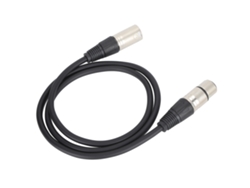 Cable De Micrófono Xlr Macho De 3 Pines A Xlr Hembra Balanceado Para Grabación De Estudio Y Sonido En Directo, Negro, 1