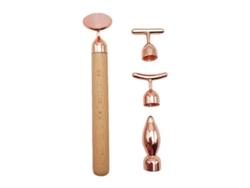 VVJIJILLY Rolo De Massagem Facial 4 Em 1, Rolo De Madeira Para Rosto, Massagem Para Braços, Olhos E Nariz, Ferramenta De Cuidados Com A Pele