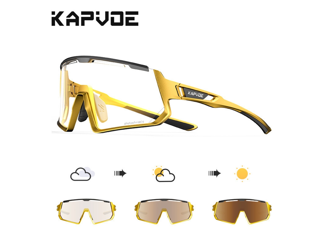 Gafas De Ciclismo Con Lentes Fotocromáticas De Doble Uso (día Y Noche), Pantallas Para Bicicleta, Unisex, Protección Uv.