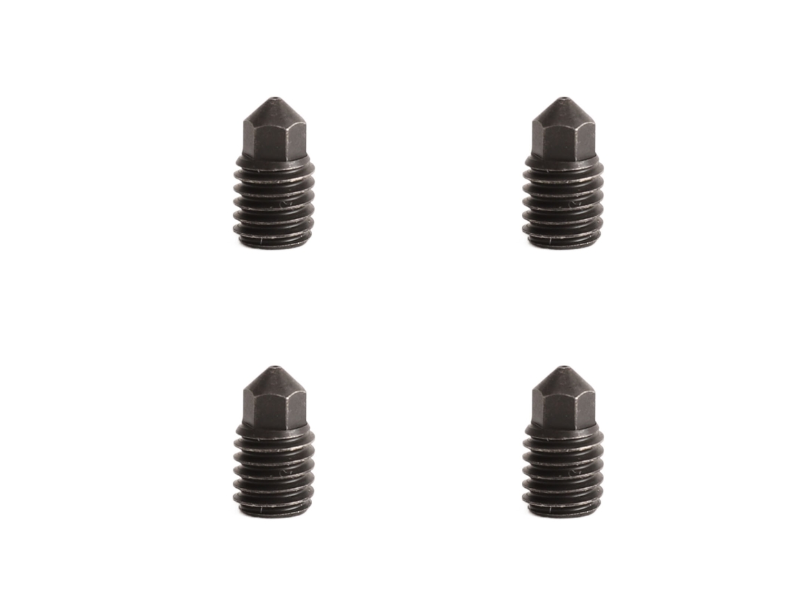 Boquilla extrusora para impresora 3D (4 unidades), acero templado de 0,4 mm, resistente a altas temperaturas, para Bamboo Lab X1c P1p