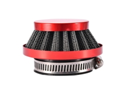 Filtro De Aire Universal Rojo 41-43mm De Metal 2t Para Scooter Atv Pocketbike Quad 43cc 47cc 49cc