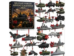 Calendario De Eventos De Navidad 2025, Decoración Acrílica, Estilo Completo, Equipo Modelo Militar