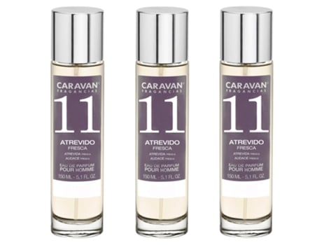 3x Perfume de Hombre Nº11 150ml CARAVAN
