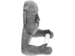 Portarrollos De Papel Higiénico Con Forma De Estatua Moai, Fabricado En Resina: Un Soporte Para Toallas De Papel Fiable Y Duradero.