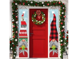 Banners navideños para decoración de puertas, adornos navideños TRUYUETY
