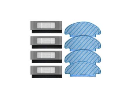 Almofadas de esfregão laváveis com filtro hepa para ecovacs deebot ozmo 900 dn5g
