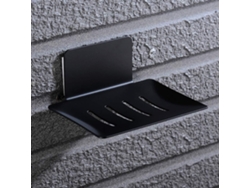 Porta Jabón De Acero Inoxidable Sus304 Autoadhesivo 3m Negro Moderno Para Baño