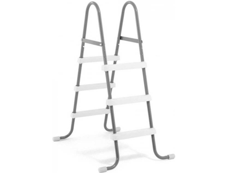 Escalera De Piscina INTEX 28065 En Acero Galvanizado INTEX (107Cm)
