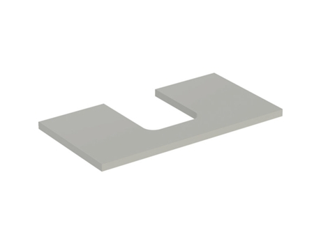 Placa de lavabo GEBERIT ONE recortable en el centro para lavabo de encimera en forma de cuenco 90x3x47cm 505.273.00.