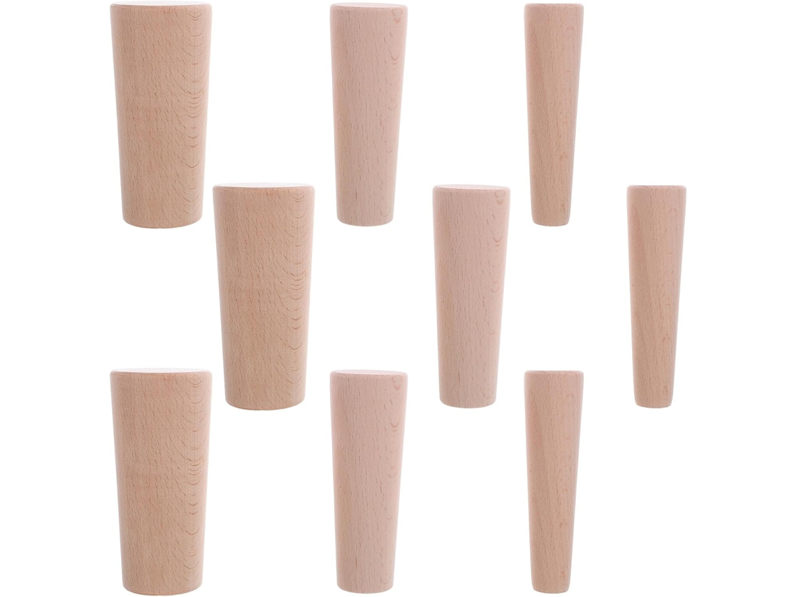 Juego de 9 tapones cónicos de madera