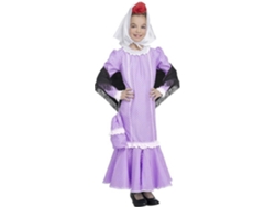 Disfraz de Niña DISFRAZZES Chulapa Lila (Talla: 5 a 6 años)