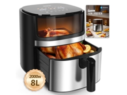 Freidora De Aire De Aigostar Air Master X (2000w, Con Ventana Visible, Calentamiento Superior E Inferior)