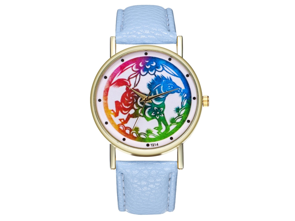 Reloj De Pulsera Analógico Con Bisel Redondo Y Movimiento De Cuarzo: Ligero Y Moderno.