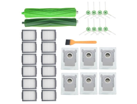 Rollo de cepillo para bolsa de polvo con filtro Hepa para iRobot Roomba i7 E5 E6 i3 Series, piezas de repuesto para Robot aspirador, accesorios