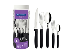 Cubertería de 30 Piezas Ipanema Negro