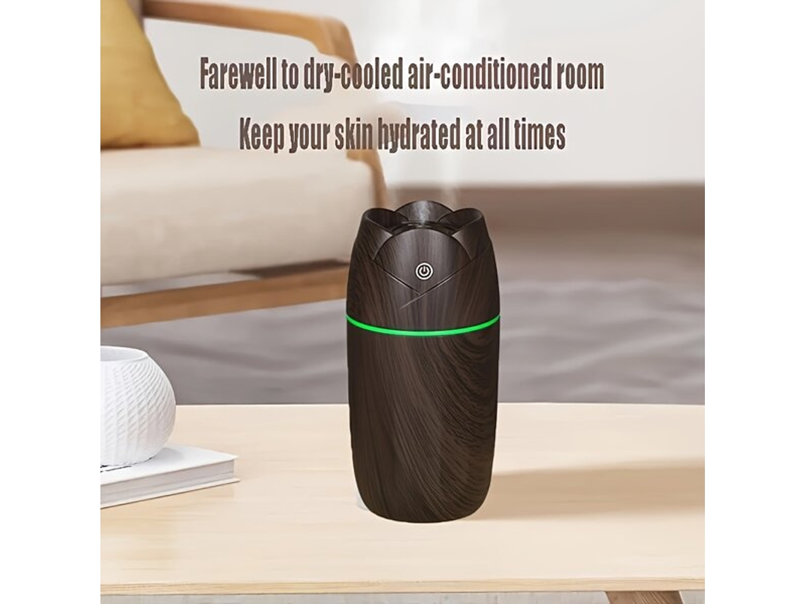Difusor de aromaterapia USB Yaiawisu, humidificador y purificador de aire fresco con atmósfera relajante.