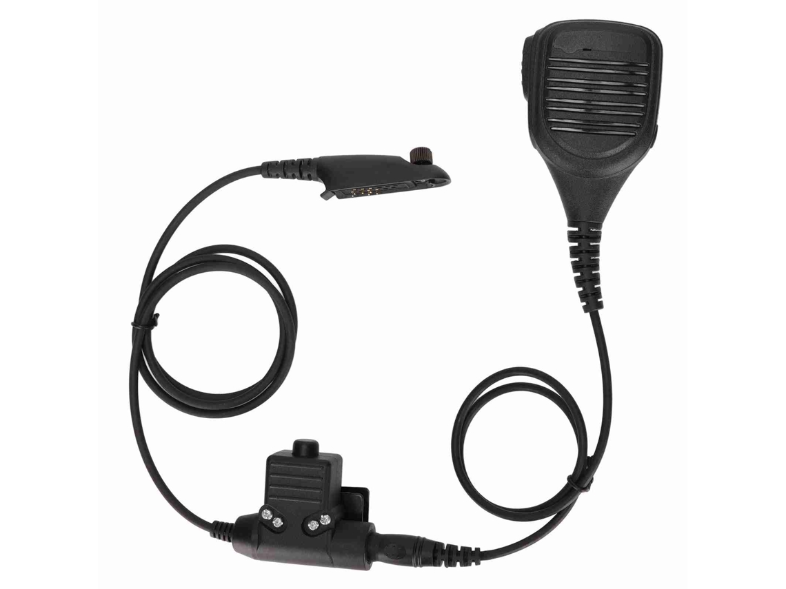 Micrófono de mano U94 Plug and Play con PTT para walkie-talkie