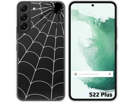 Carcasa Samsung Galaxy S22 Plus 5G TUMUNDOSMARTPHONE Dibujos Transparente Araña Multicolor