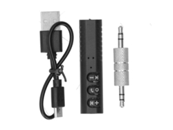 Receptor De Música Portátil Bluetooth Para Coche Con Adaptador De Audio Aux De 3,5 Mm