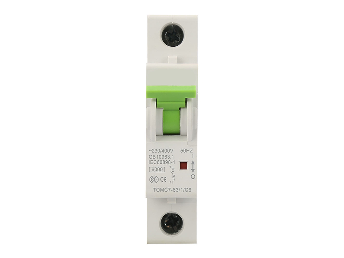 Disyuntor Miniatura Con Protección Contra Fugas Tomc7-63 1p C 25a