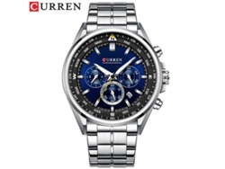 Reloj de pulsera MDUG para hombre con correa de acero, resistente al agua y esfera multifuncional grande (cobalto).