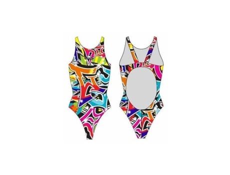 Traje de baño para Mujer TURBO Graffiti Pro Resist Multicolor para Natacion (XXL)