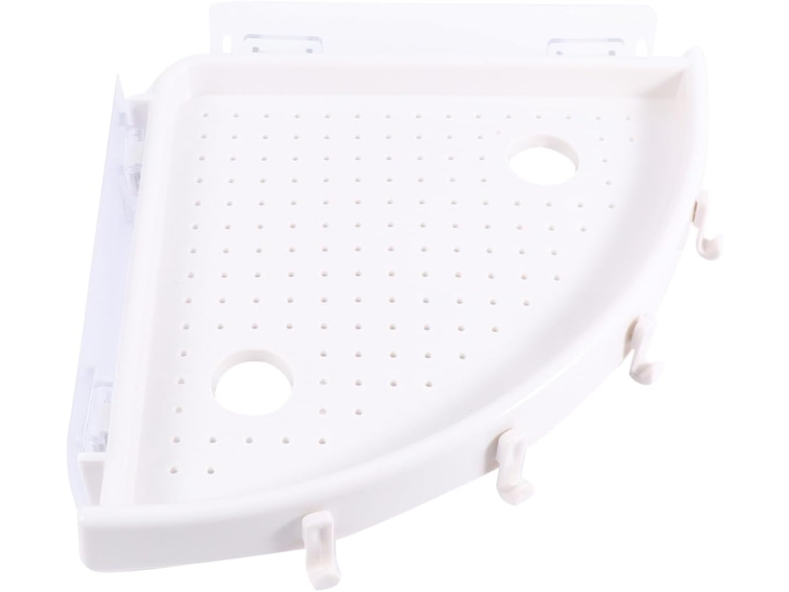 Estante Triangular Pared Ventosas Requiere Taladrar Diseño Pp Práctico Soporte Champú Accesorios Fácil Limpiar