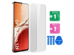 Protector De Pantalla De Vidrio Templado Hct Style Para Oppo Reno 12f (pack De 2 Unidades, Protección 9h, Alta Transparencia)