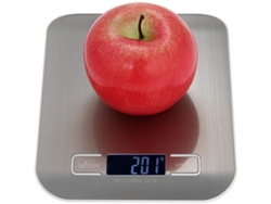 2026da-balanza Digital Cocina Lcd 5kg/1g Acero Inoxidable Superdelgada Con Tare Plata