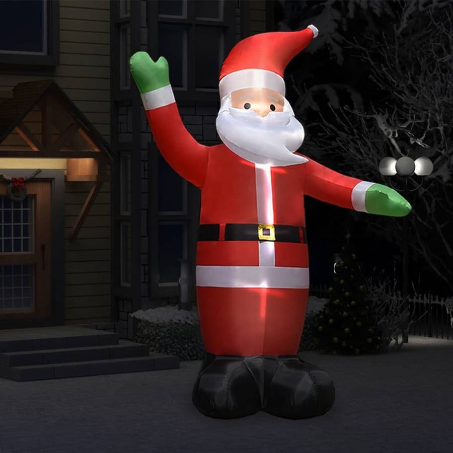 Figura de Navidad VIDAXL Papá Noel Hinchable con Luces Led Ip44 3,6 M (Tela - Rojo)