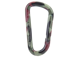 Mosquetón Tipo D De Aleación De Aluminio Con Gancho De Suspensión Y Llavero Para Montañismo, 6*3,1 Cm