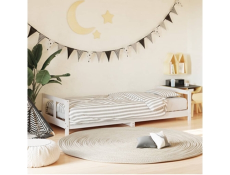 Estructura De Cama Para Niños VIDAXL Blanco Madera (80x200 cm)