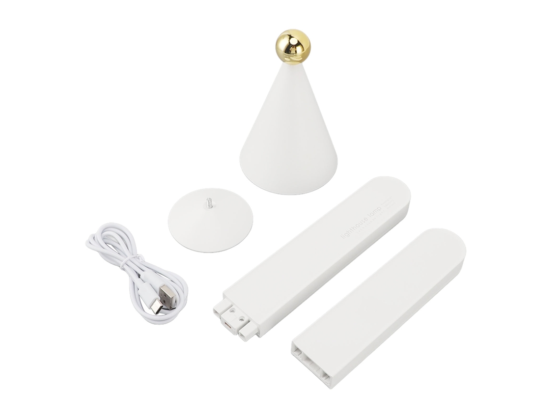 Bj-lâmpada De Mesa Levitante Magnética 360° Rotatória 3 Níveis De Brilho 3 Temperaturas De Luz Usb-c 800mah Presente Para Casa
