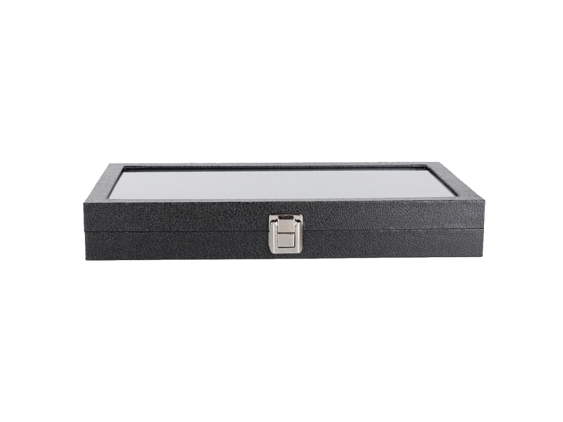 Caja de almacenamiento con tapa para exhibir anillos