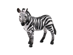 Figura De Juguete Realista De Plástico Simulada De Un Animal Salvaje Africano: Madre Cebra