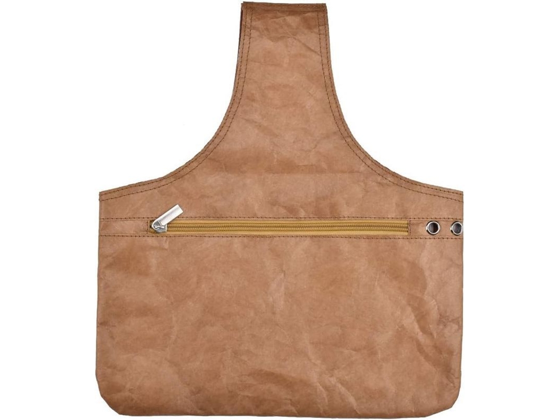 Bolsa De Punto Rosa Portátil Para Hilo Y Accesorios De Ganchillo Con Bolsillos Y Ojales.