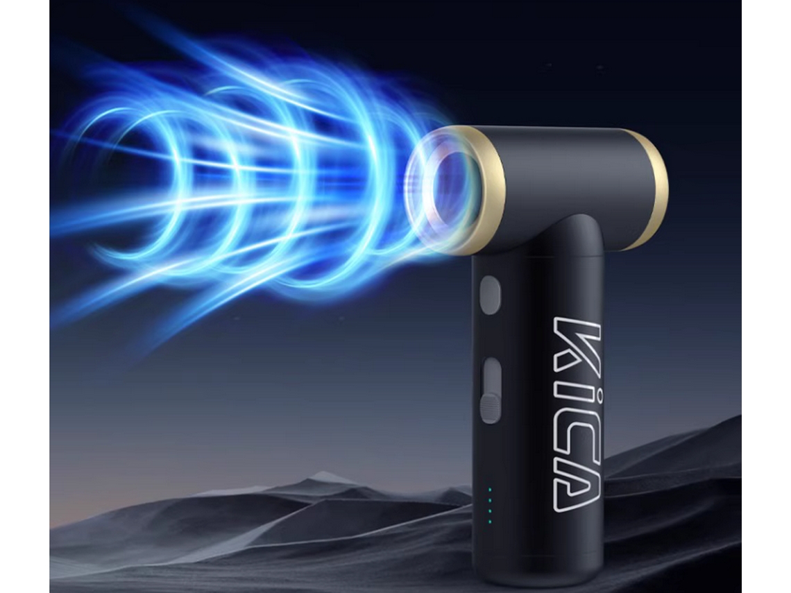 Mini ventilador portátil Kica Jetfan 2s Turbo, kit de limpieza para productos de fotografía al aire libre